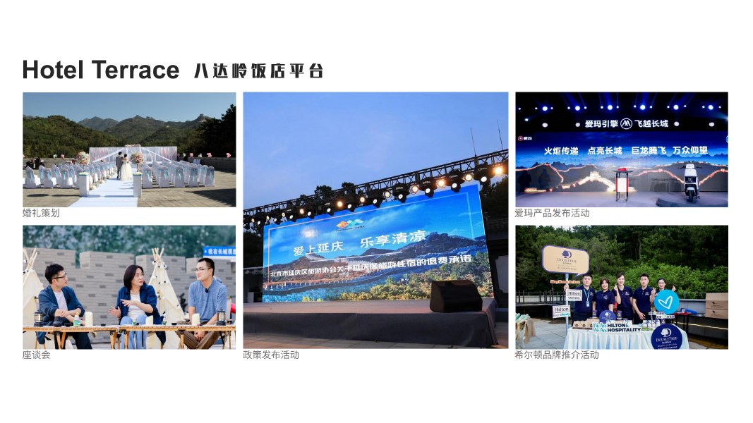 Badaling hotel terrace